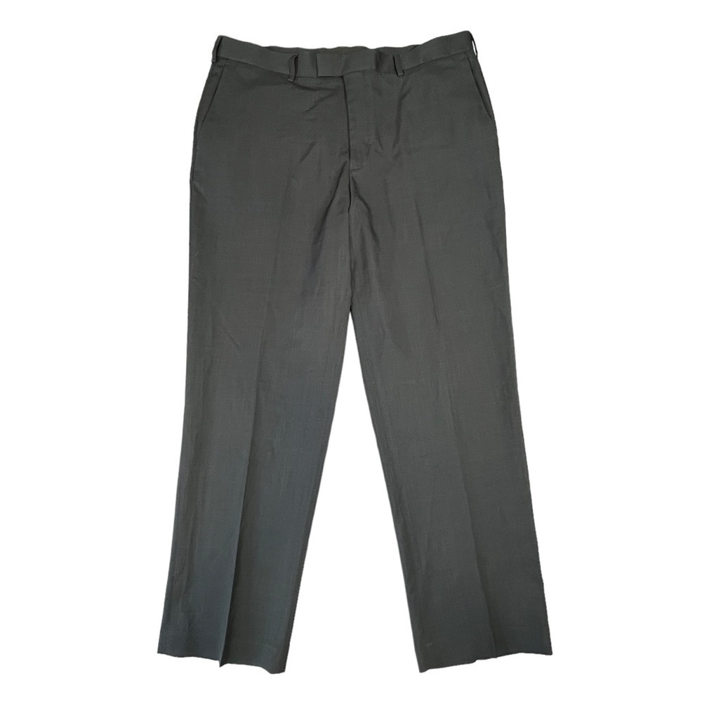 Perry Ellis Men’s Flat Front Dress Pants Trousers. Gray Size 38 x 32 #1216